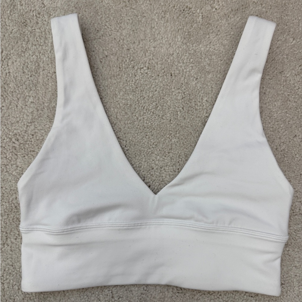 Lululemon Athletica White V-Neck Bralette